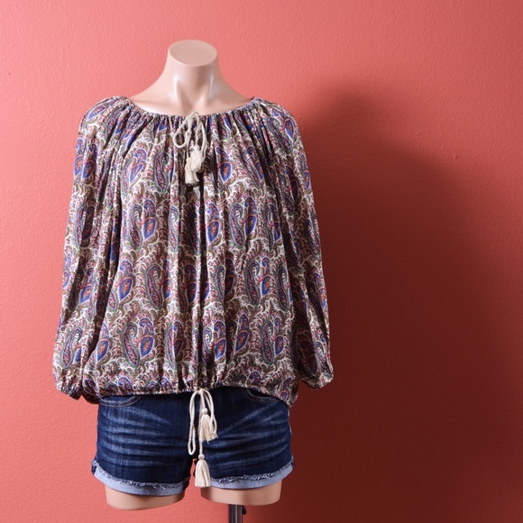 Denim & Supply Ralph Lauren Tops - Denim & Supply Ralph Lauren Paisley RL BOHO Blouse